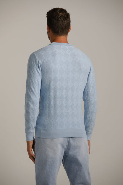Argyle Design Knit In Cotton