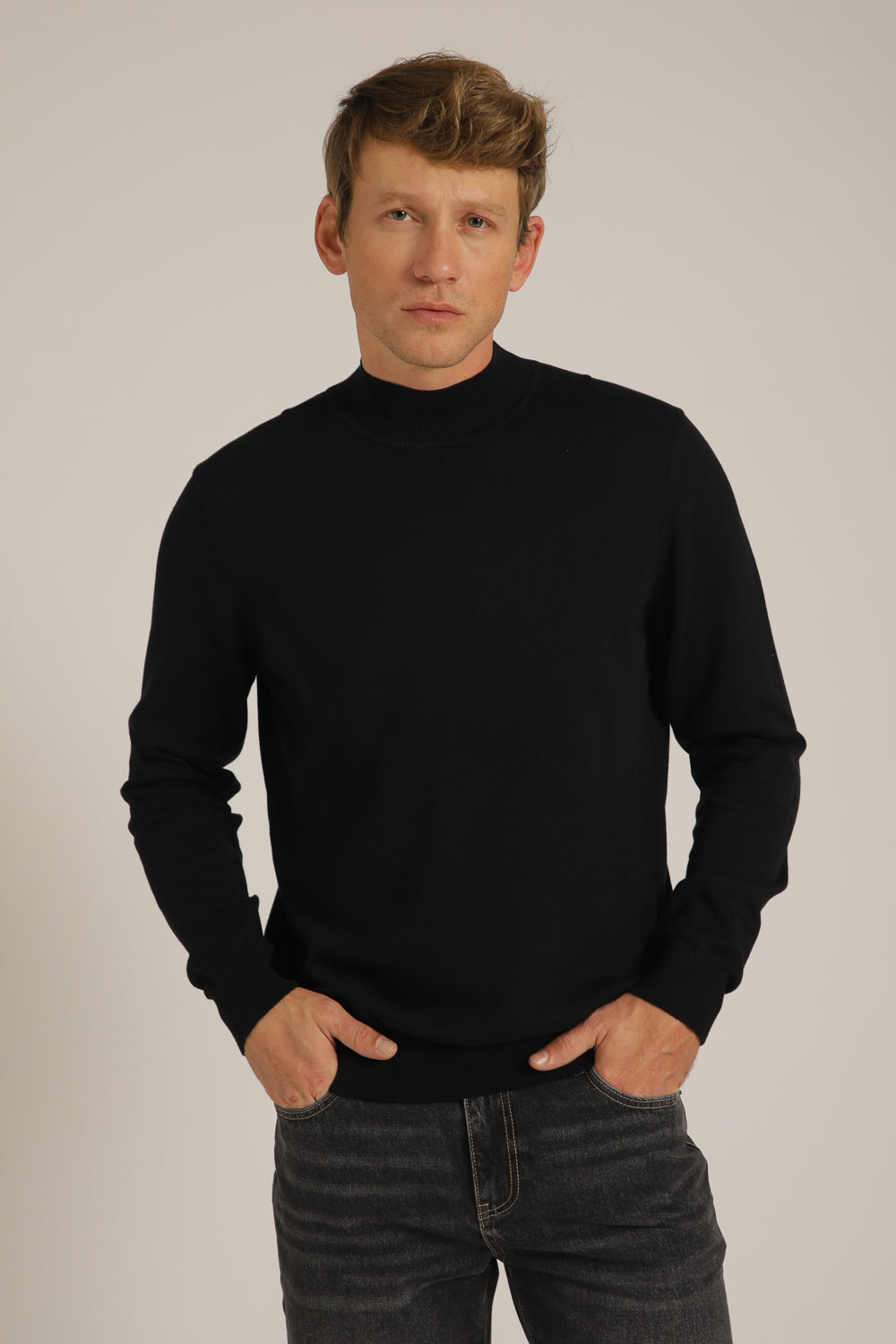 Turtleneck Knit Top