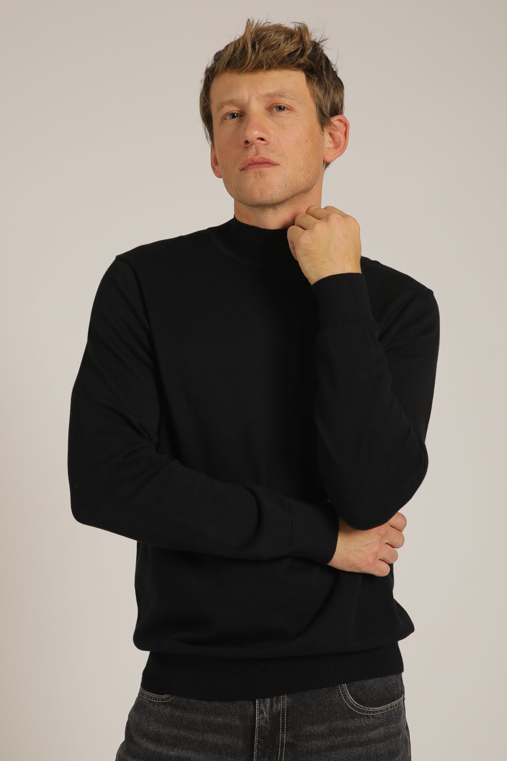 Turtleneck Knit Top