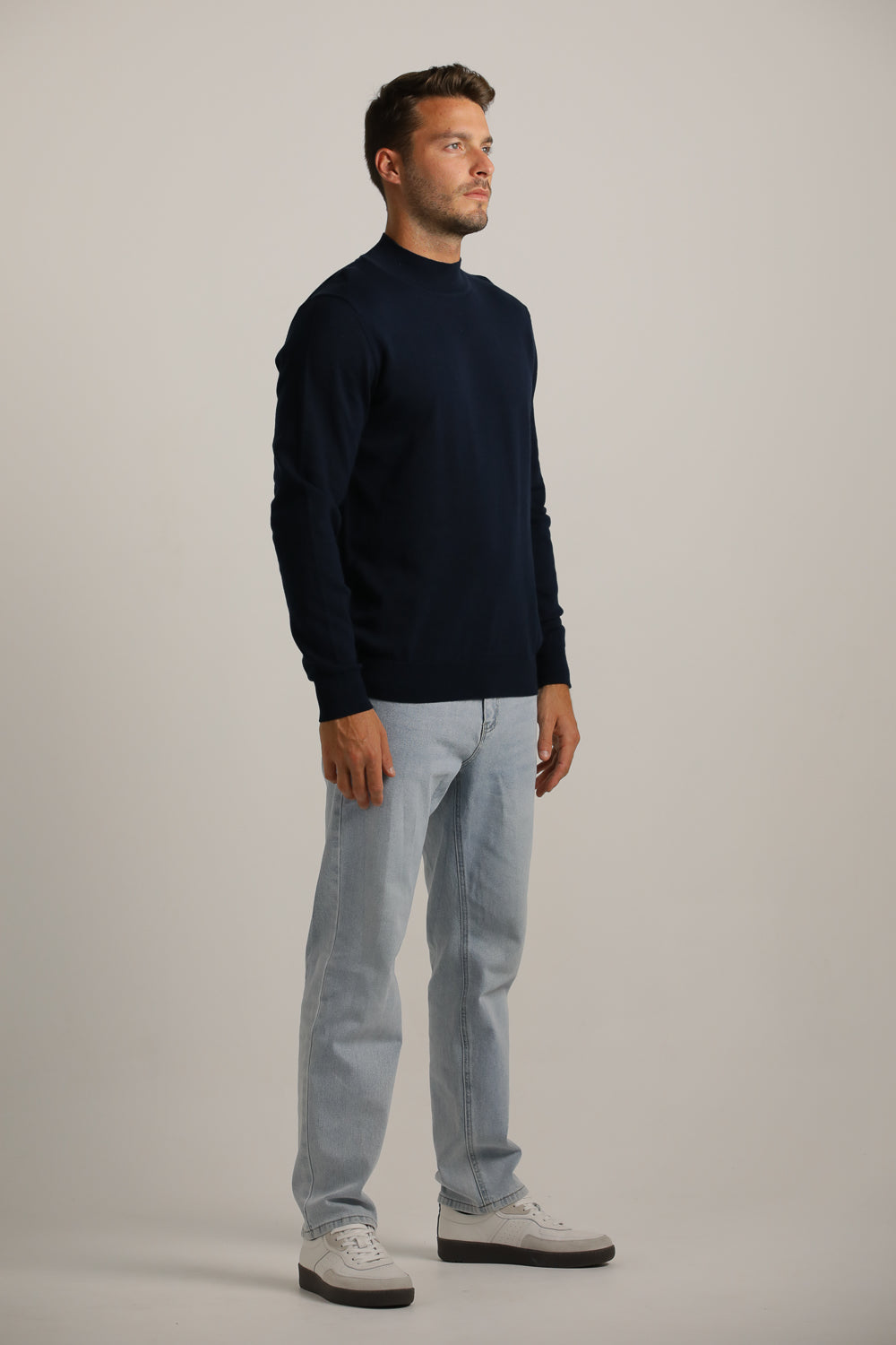 Turtleneck Knit Top