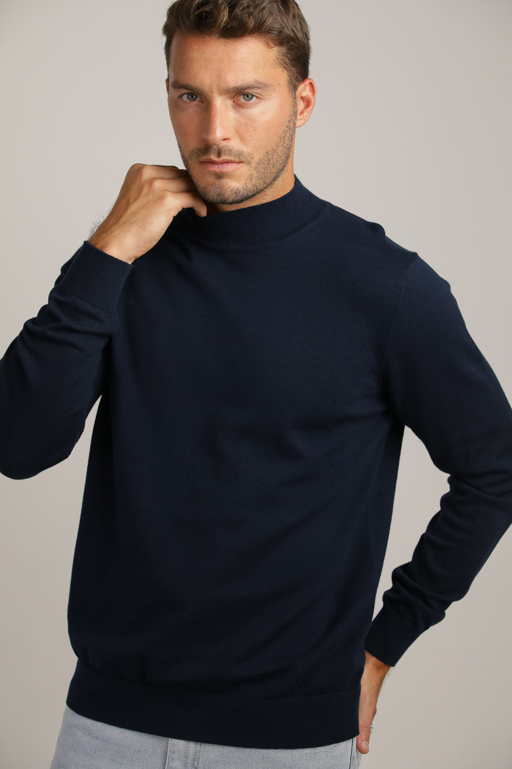 Turtleneck Knit Top