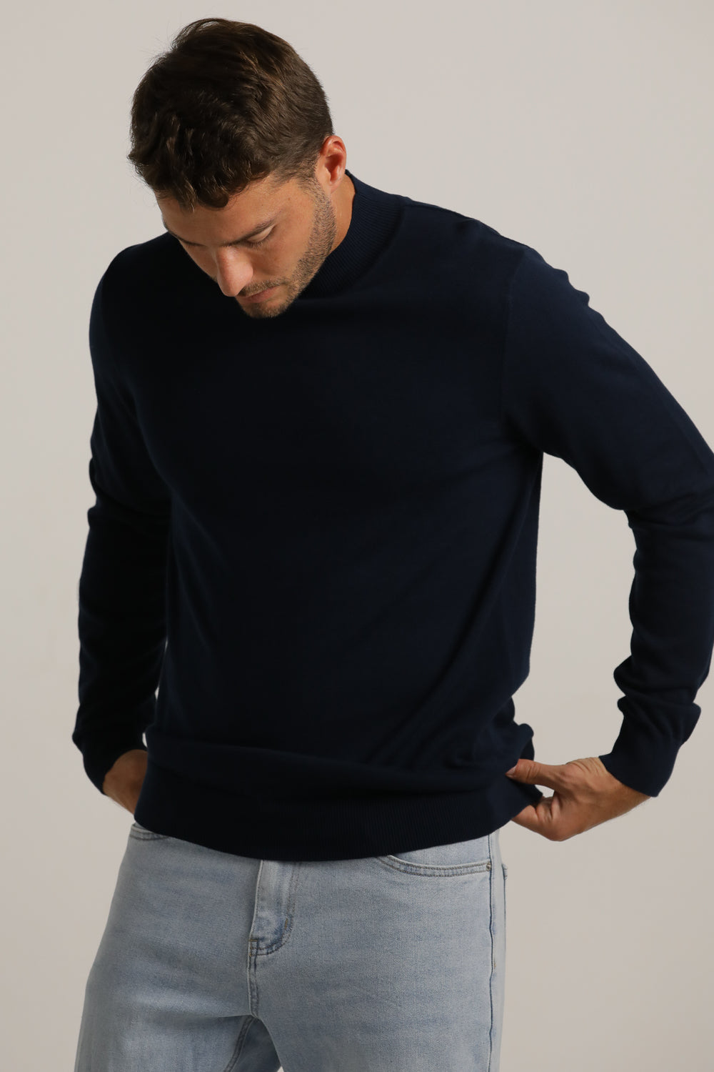 Turtleneck Knit Top