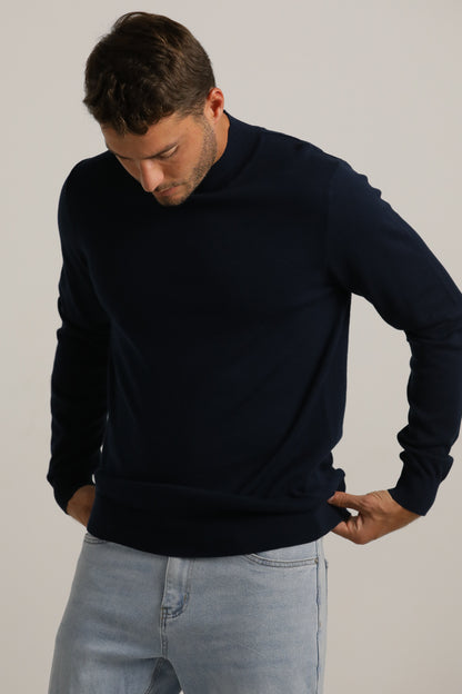 Turtleneck Knit Top