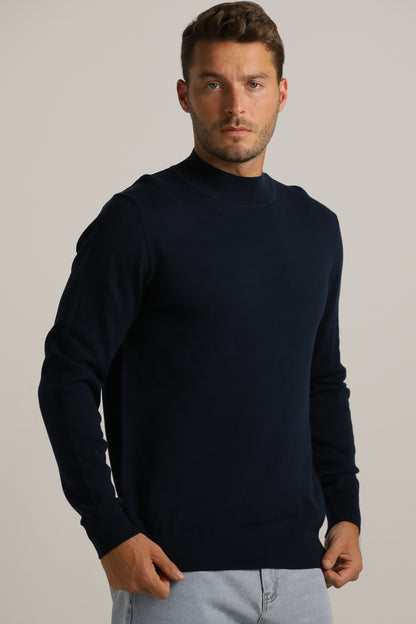 Turtleneck Knit Top