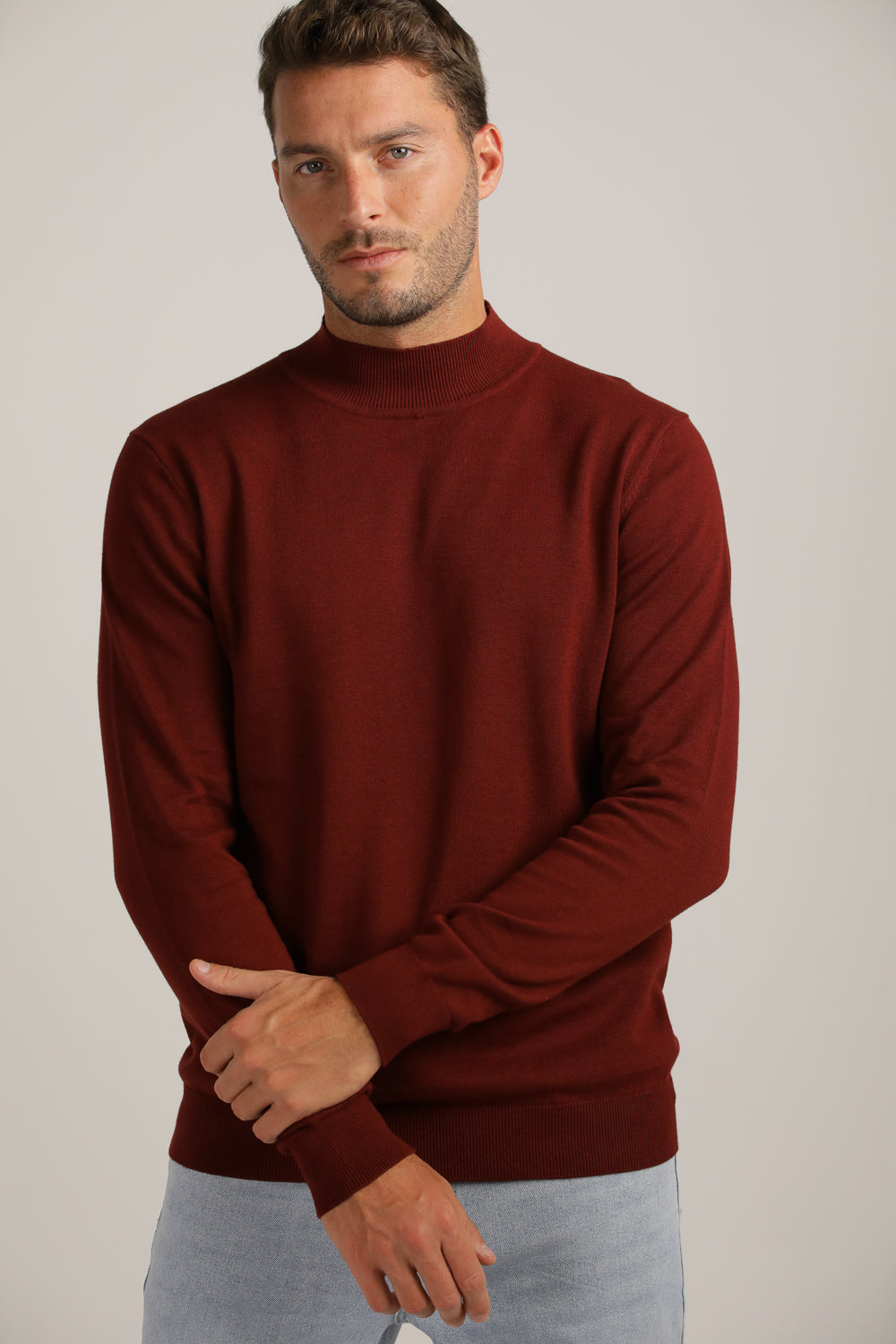 Turtleneck Knit Top