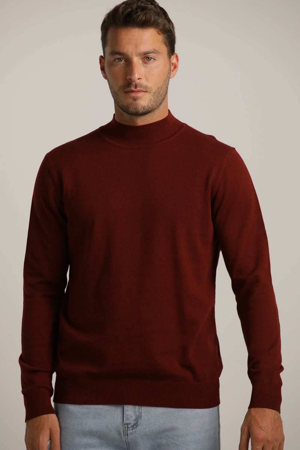Turtleneck Knit Top