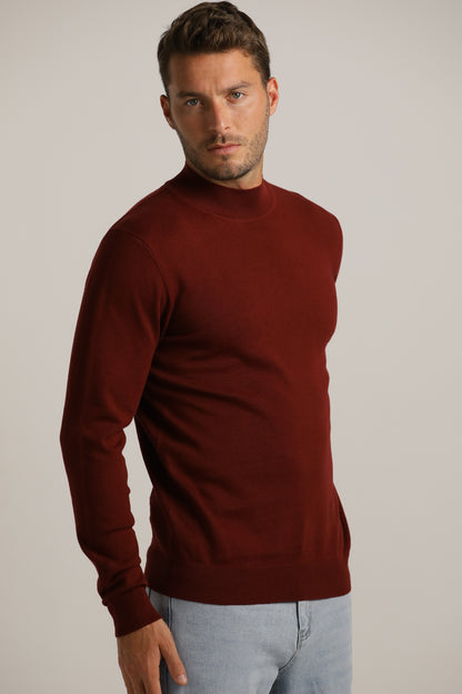 Turtleneck Knit Top