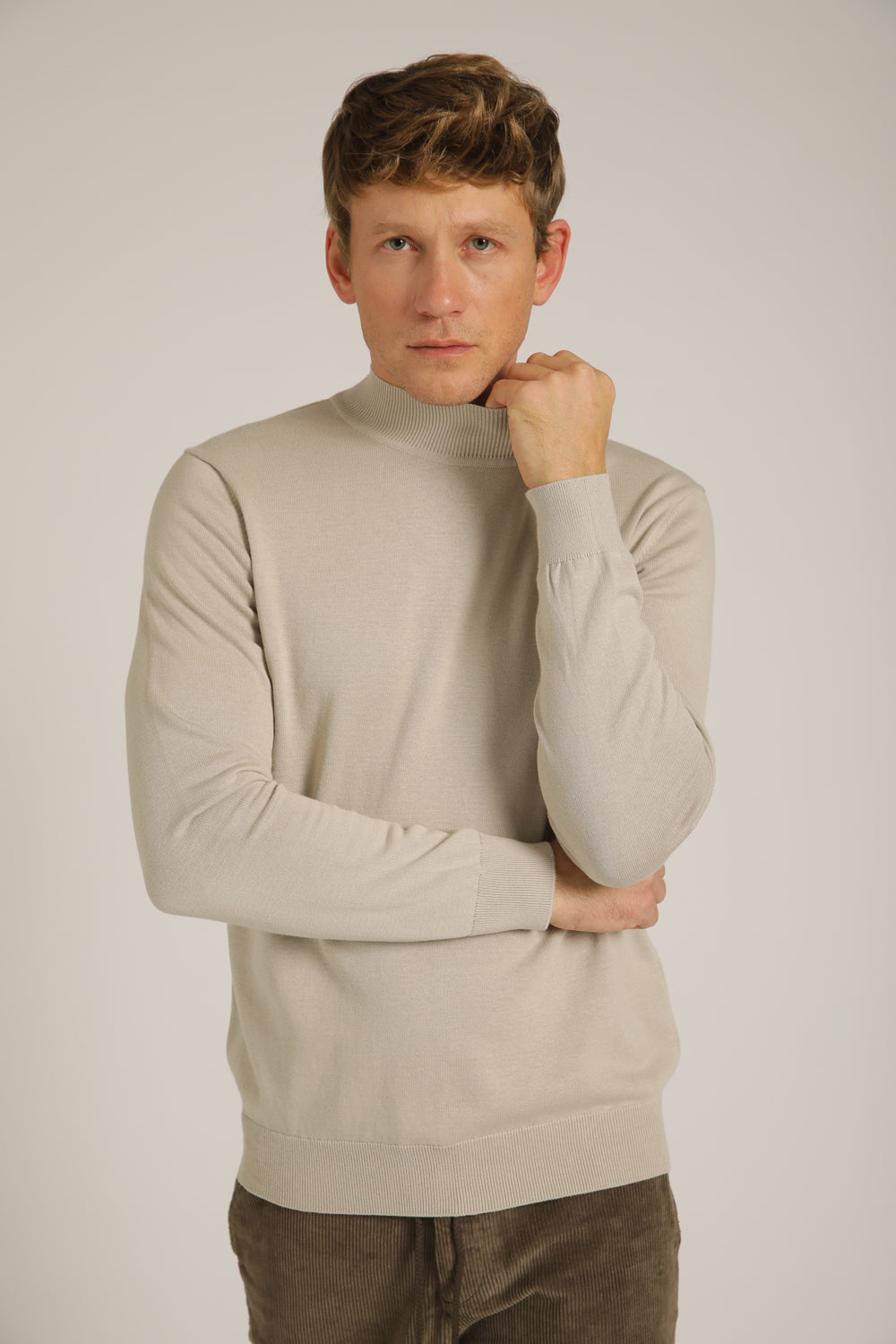Turtleneck Knit Top