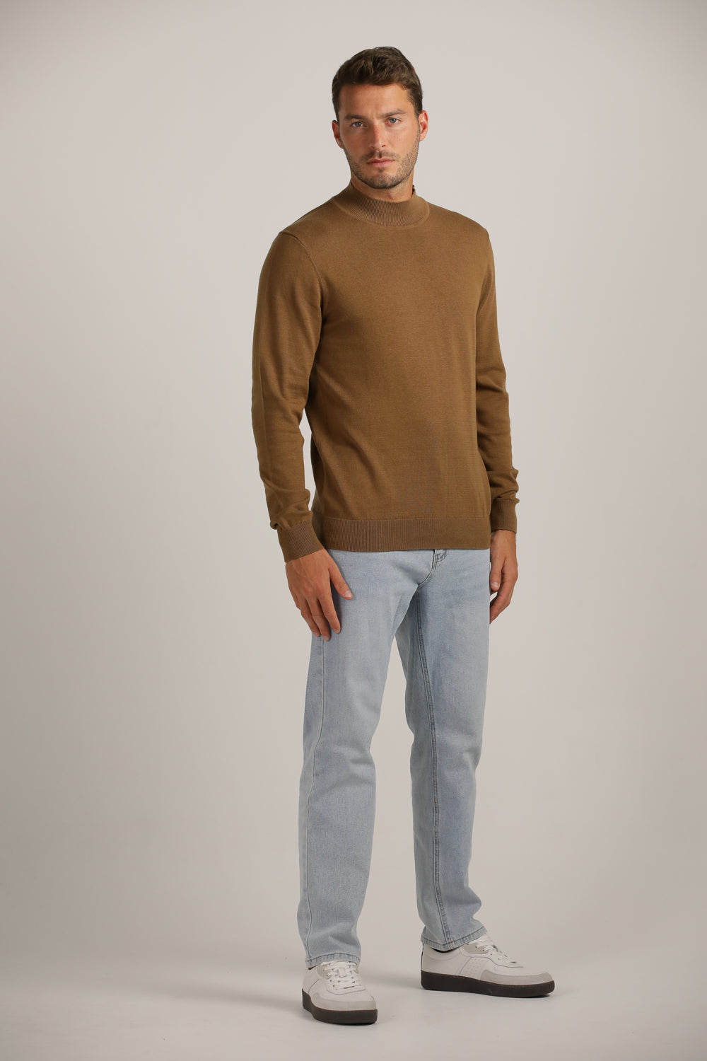 Turtleneck Knit Top
