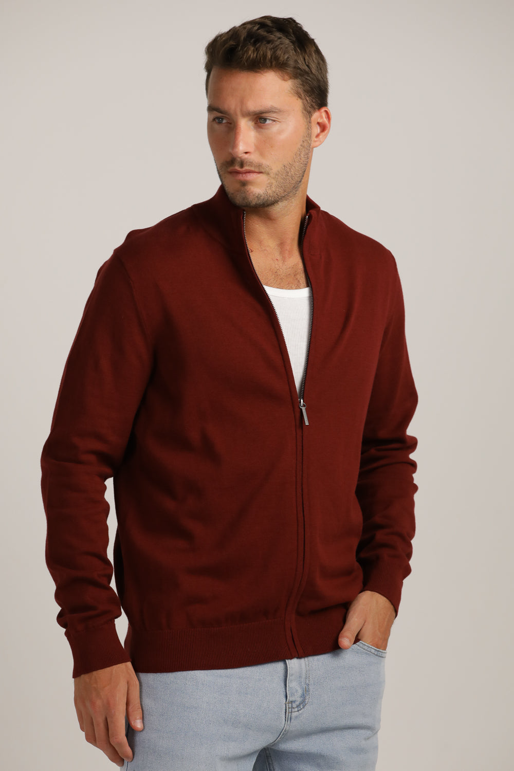 Full-Zip Fit Cardigan