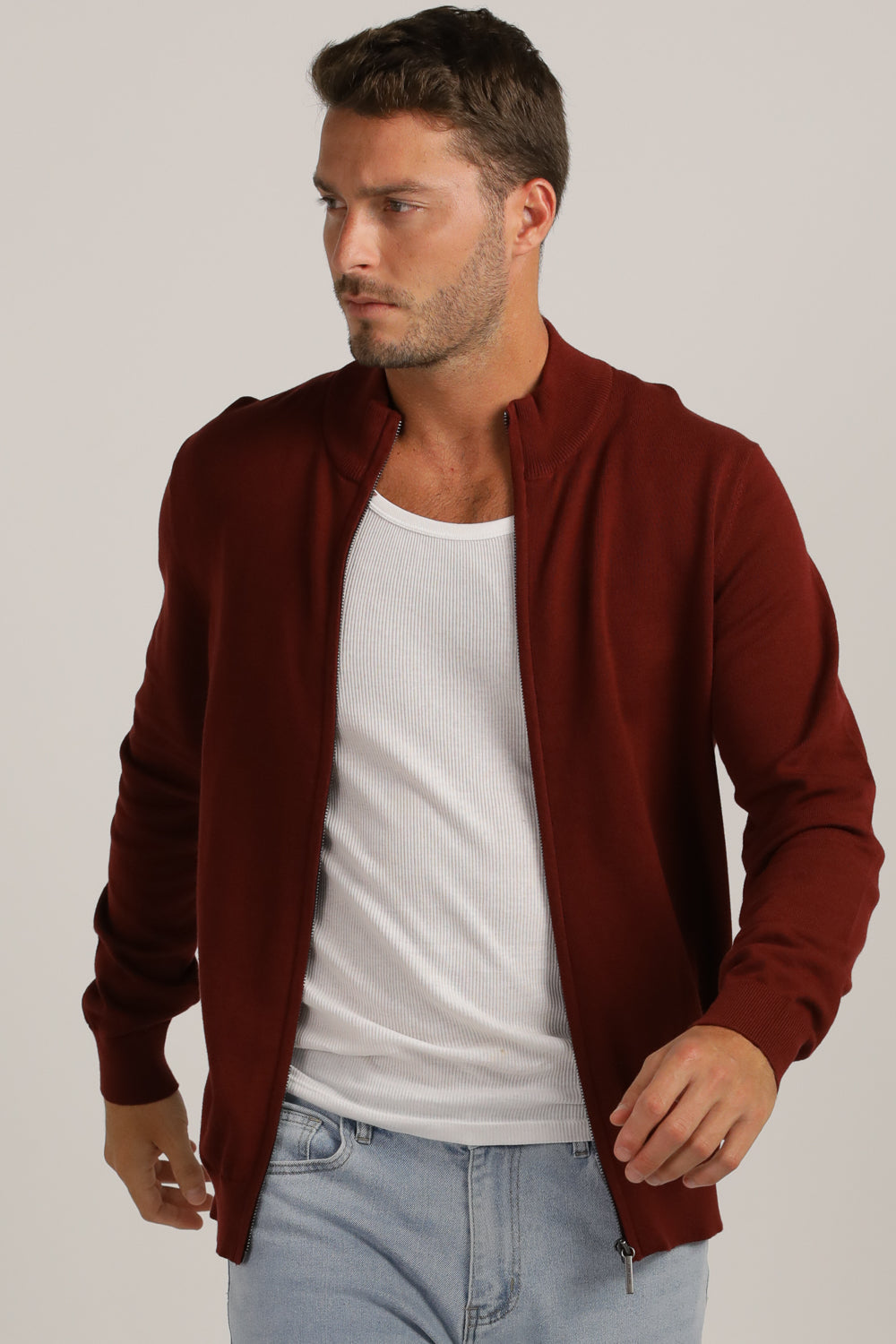 Full-Zip Fit Cardigan