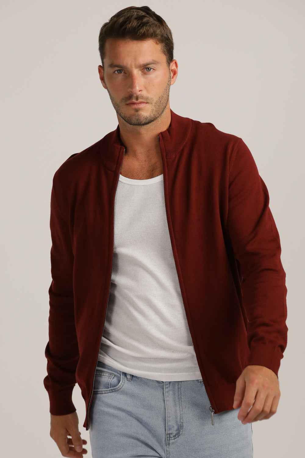 Full-Zip Fit Cardigan