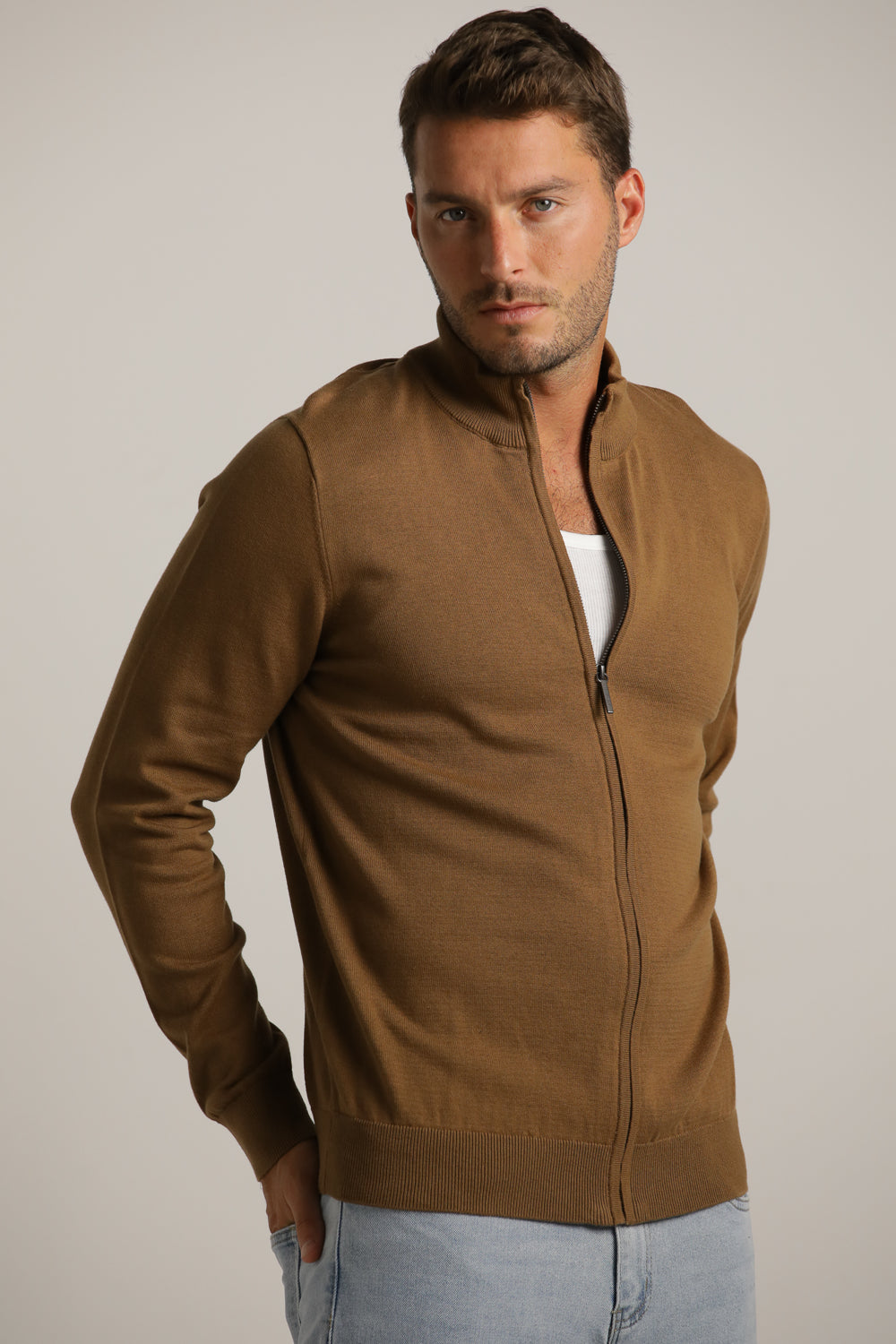 Full-Zip Fit Cardigan