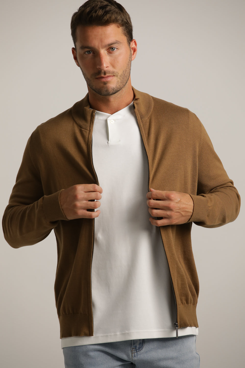 Full-Zip Fit Cardigan