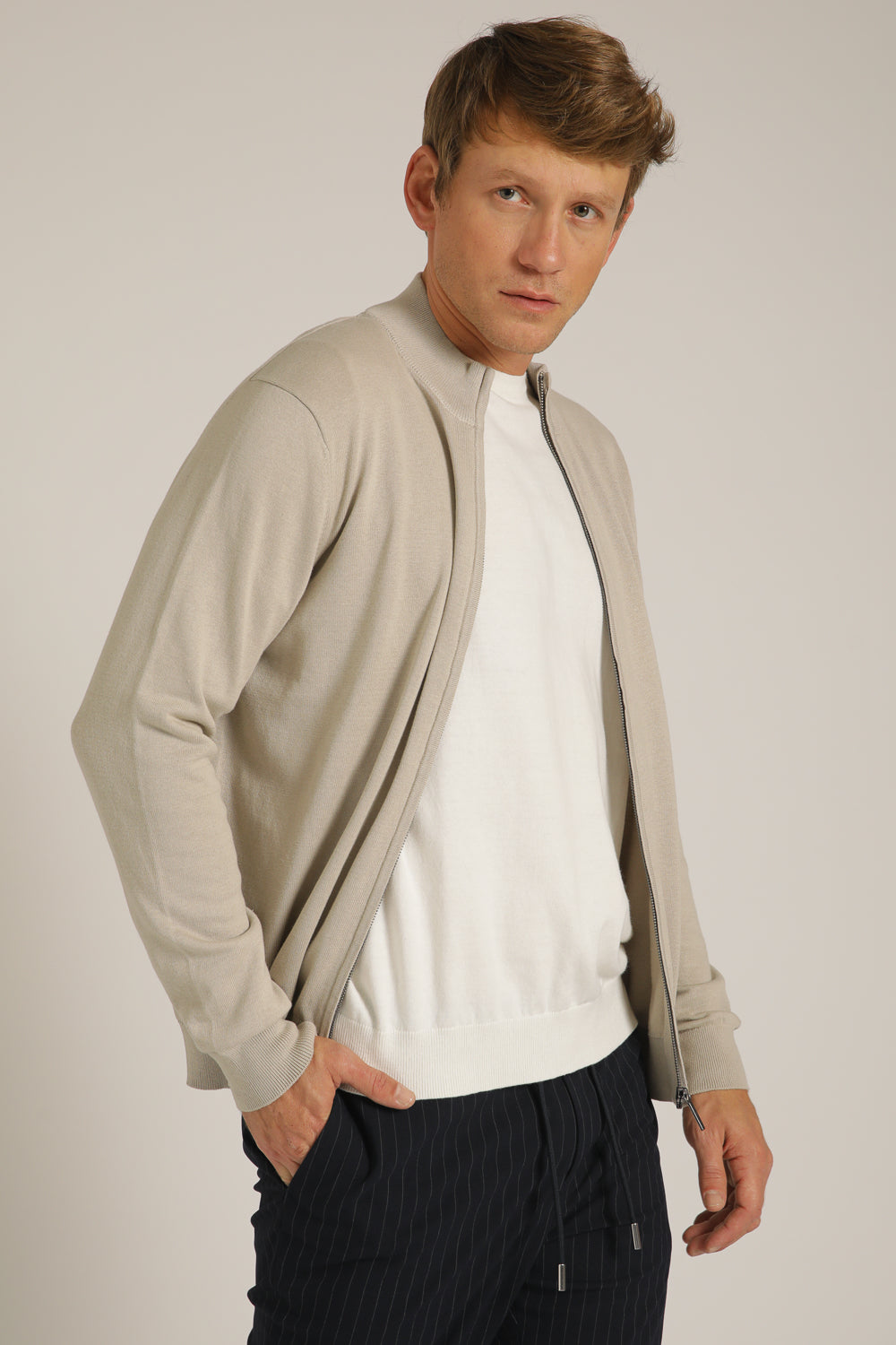 Full-Zip Fit Cardigan