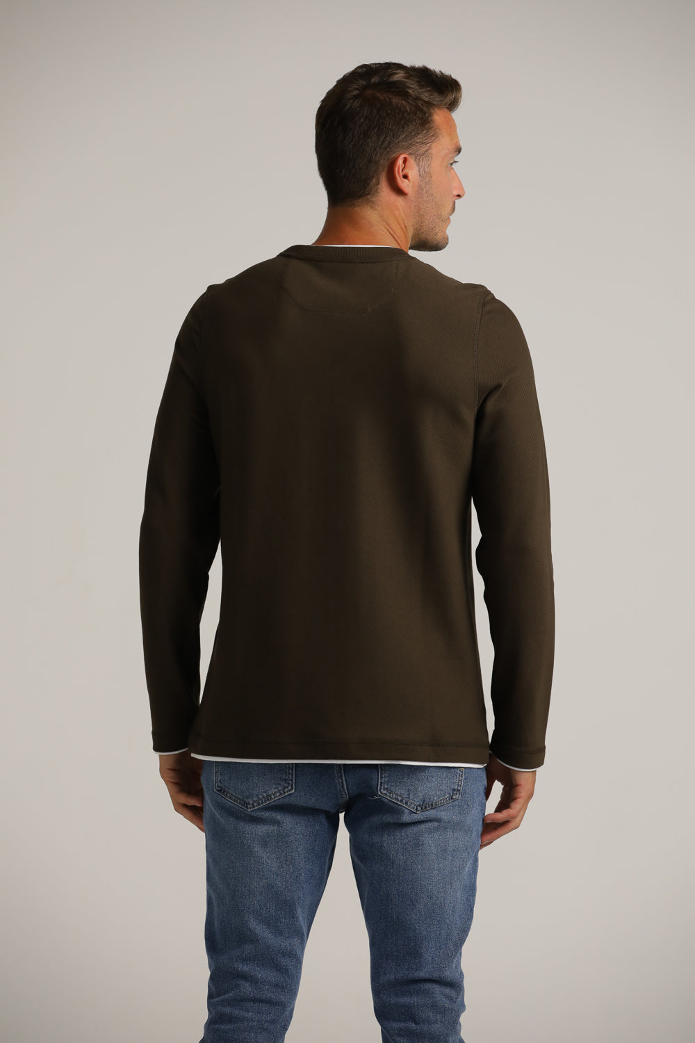 Long-Sleeve T-Shirt Layered Style Cotton