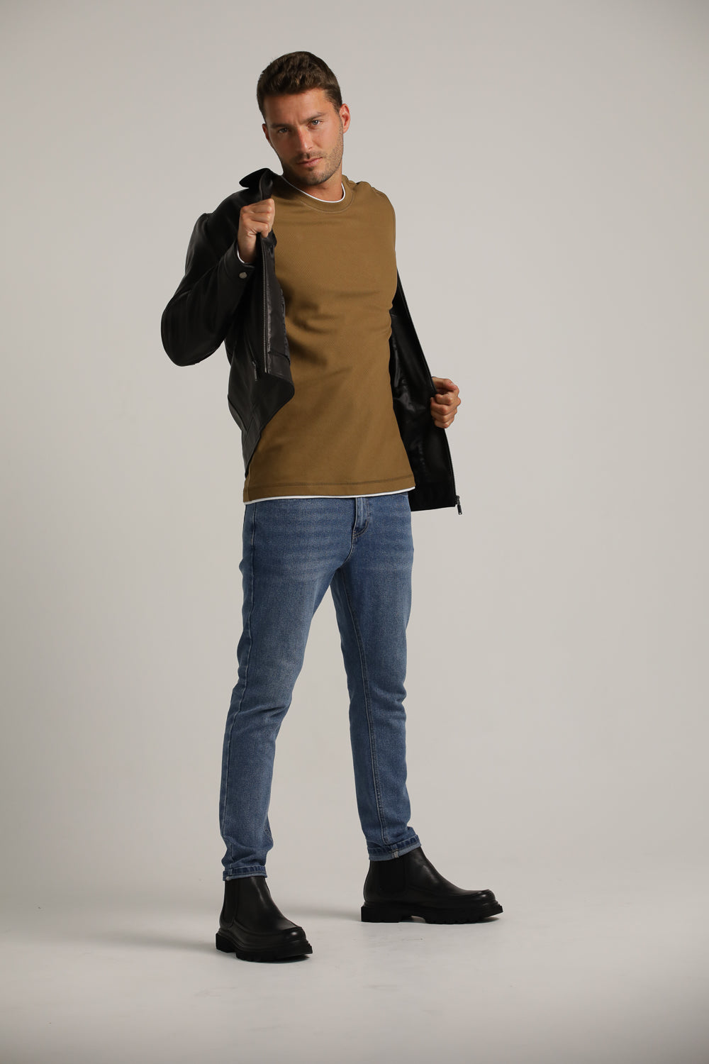 Long-Sleeve T-Shirt Layered Style Cotton