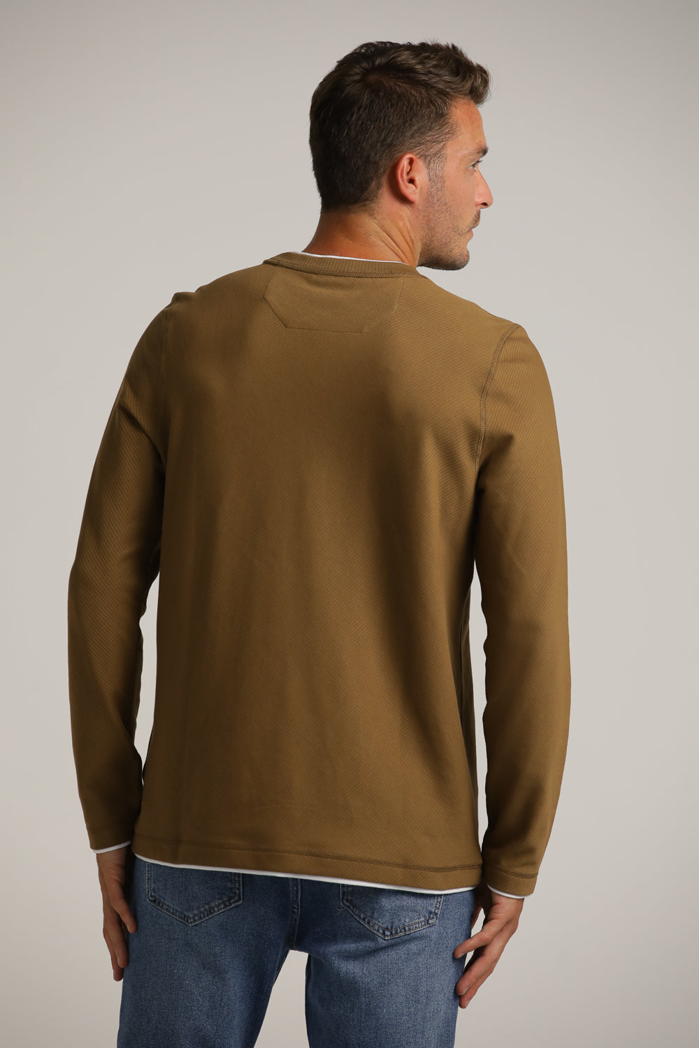 Long-Sleeve T-Shirt Layered Style Cotton