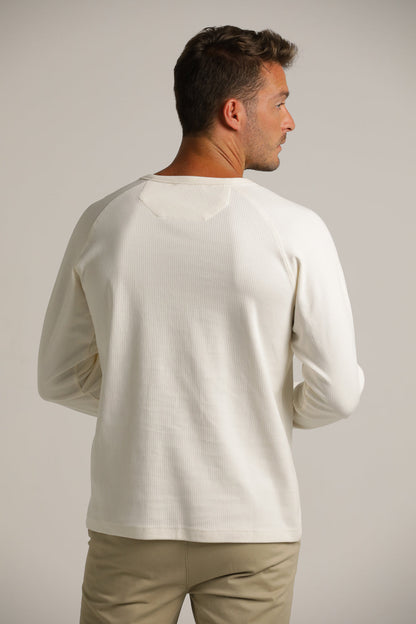 Buttoned Neck Shirt In Cotton