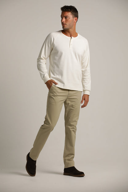 Buttoned Neck Shirt In Cotton