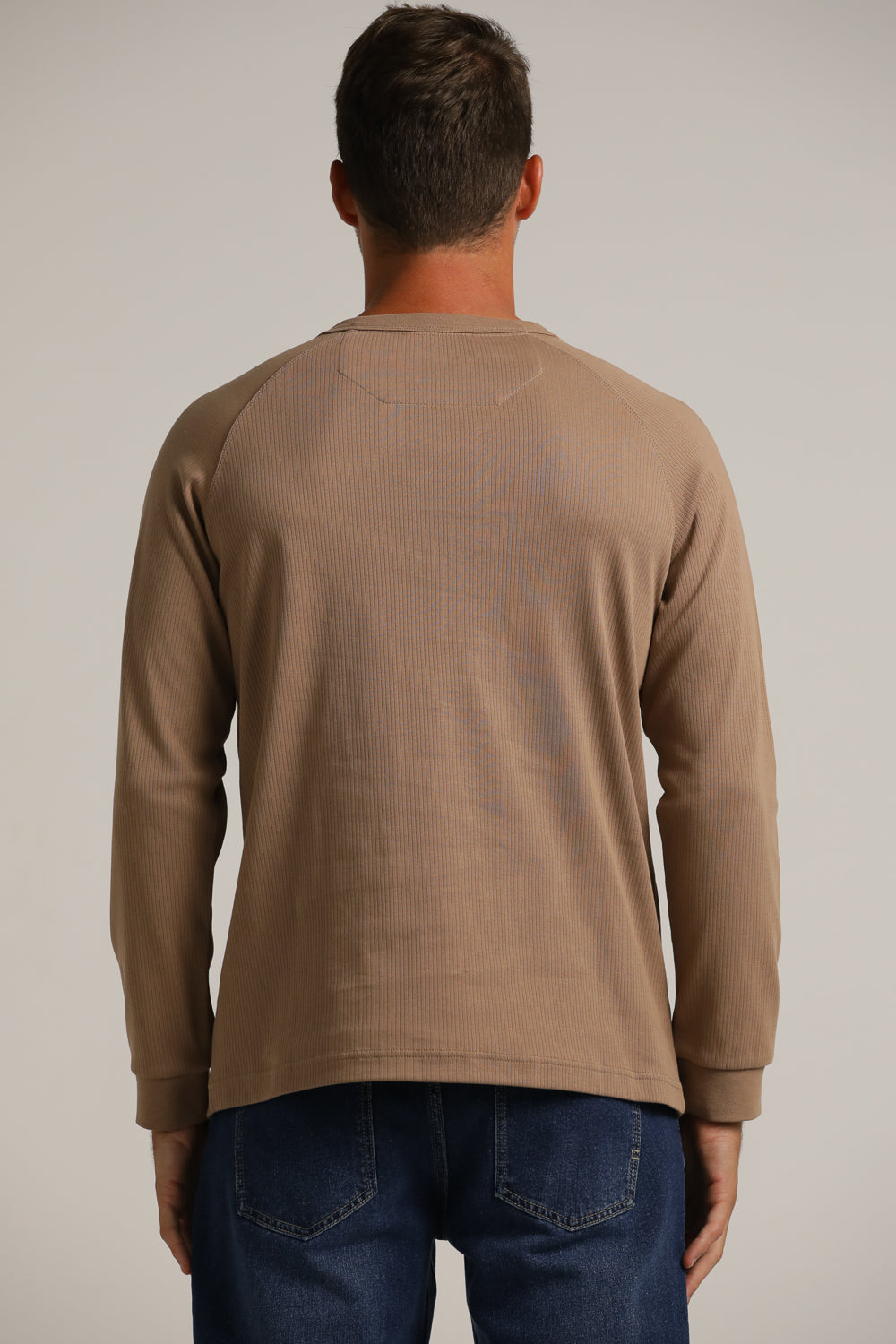 Buttoned Neck Shirt In Cotton