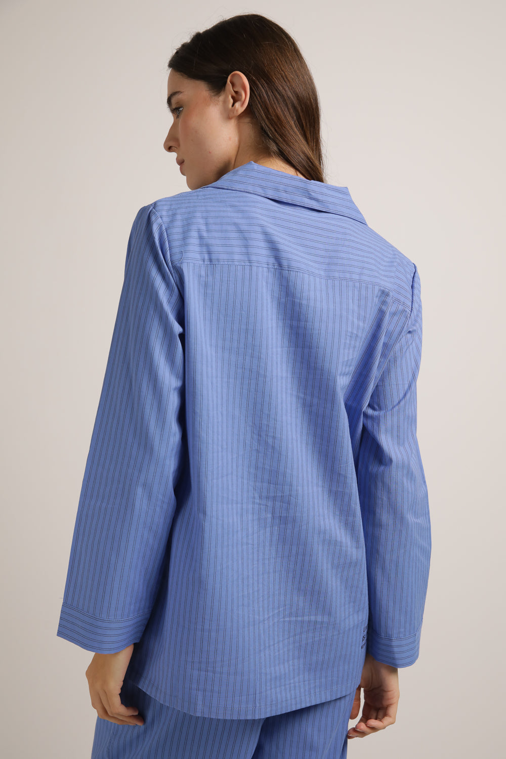 Poplin Boyfriend Long Set