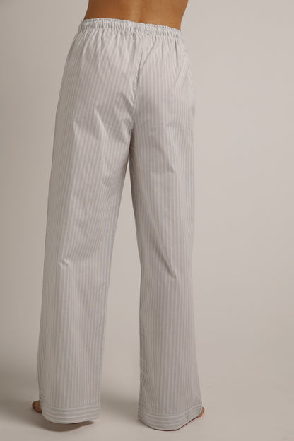 Poplin Boyfriend Long Set