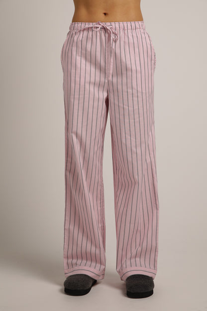 Poplin Boyfriend Long Set
