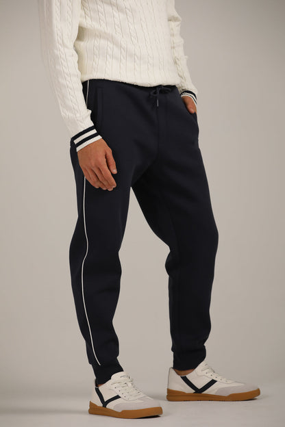 Tapered Fit Jogger Pants With Side Stripe