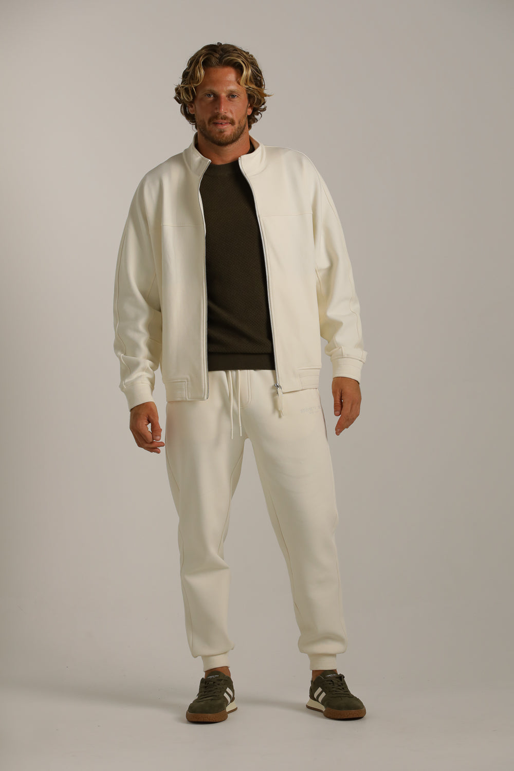 Bomber Fit Waffle Jacket