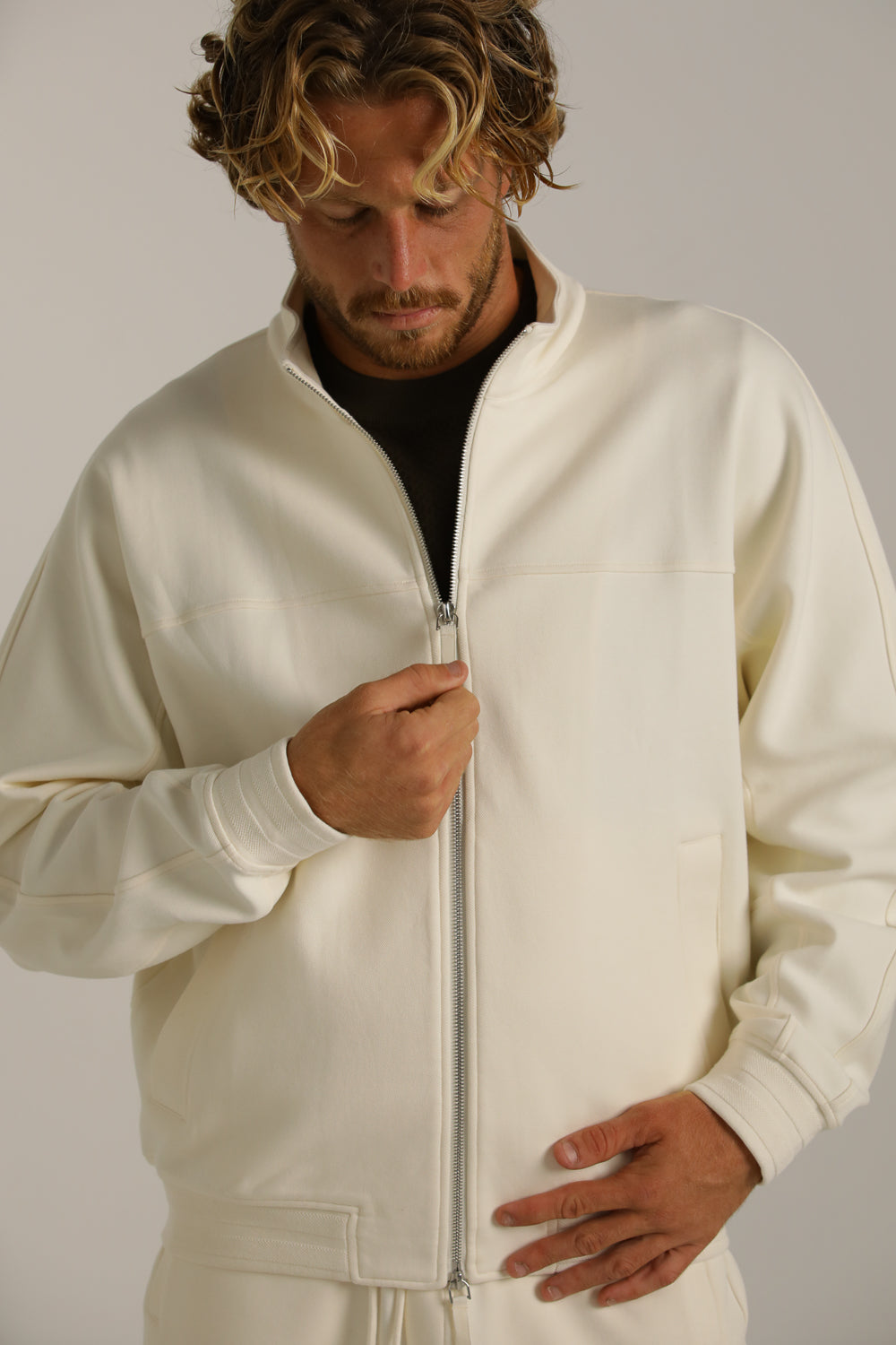Bomber Fit Waffle Jacket
