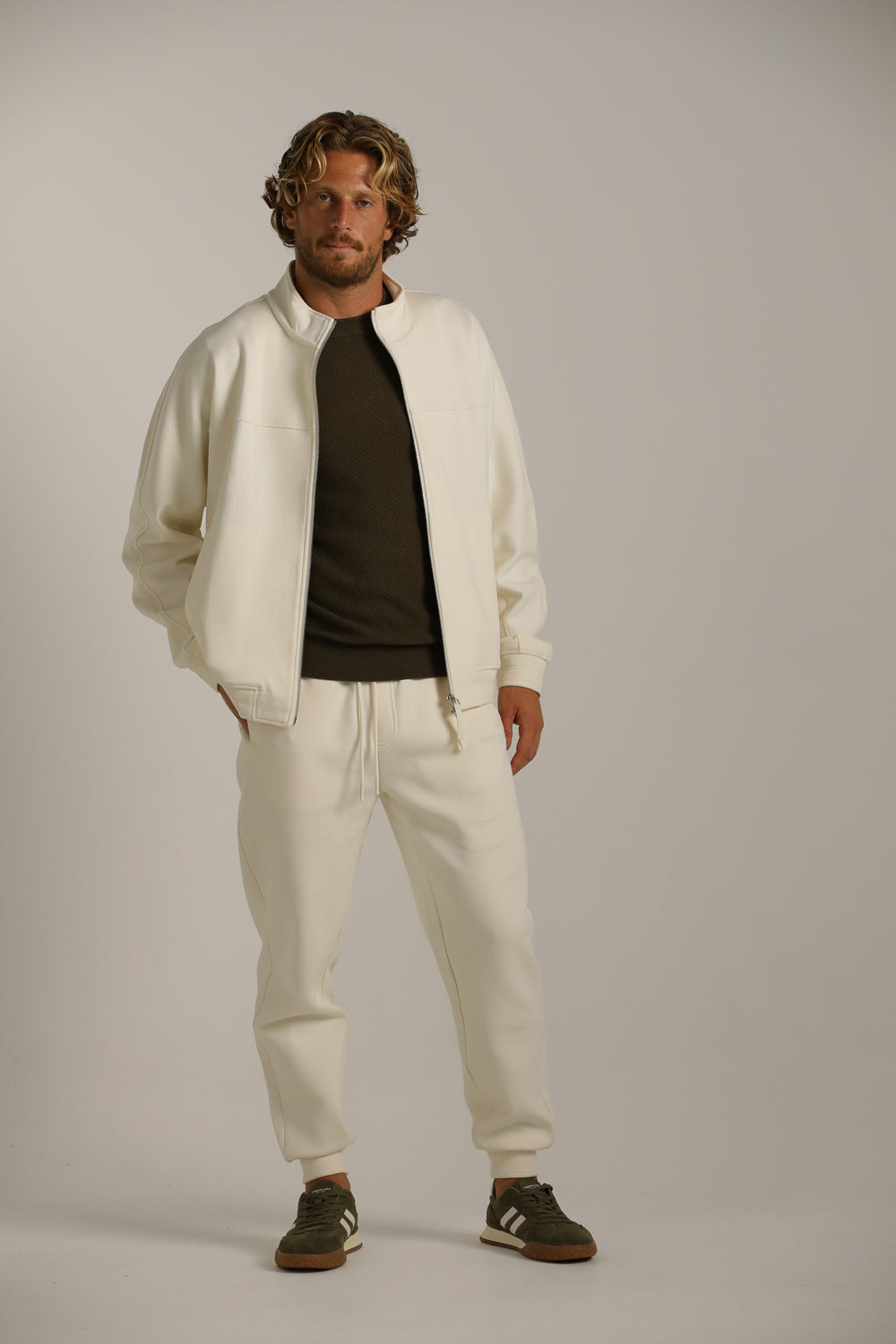 Bomber Fit Waffle Jacket