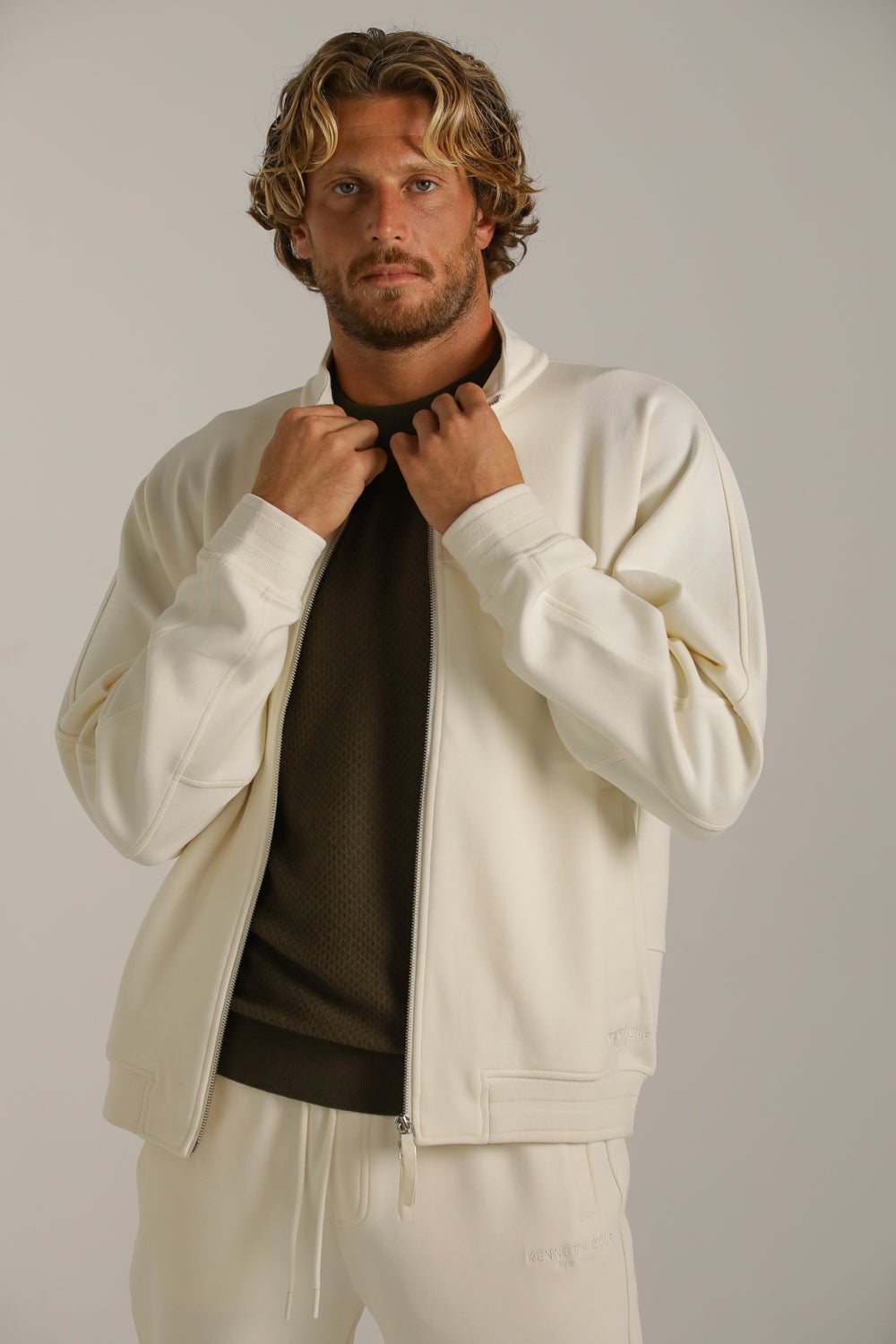 Bomber Fit Waffle Jacket