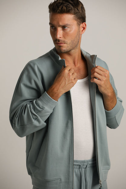Bomber Fit Waffle Jacket