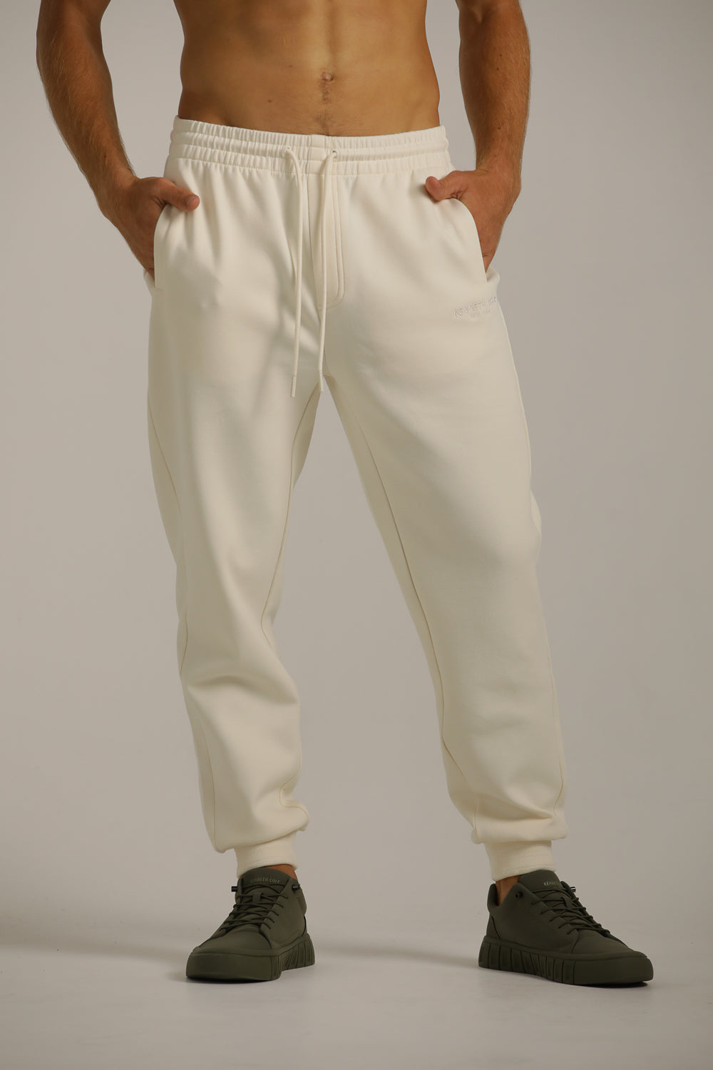 Jogger Fit Pants In Waffle