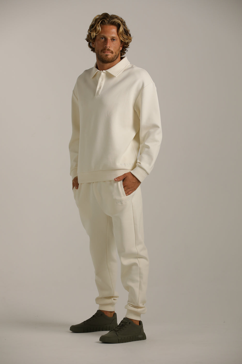 Jogger Fit Pants In Waffle