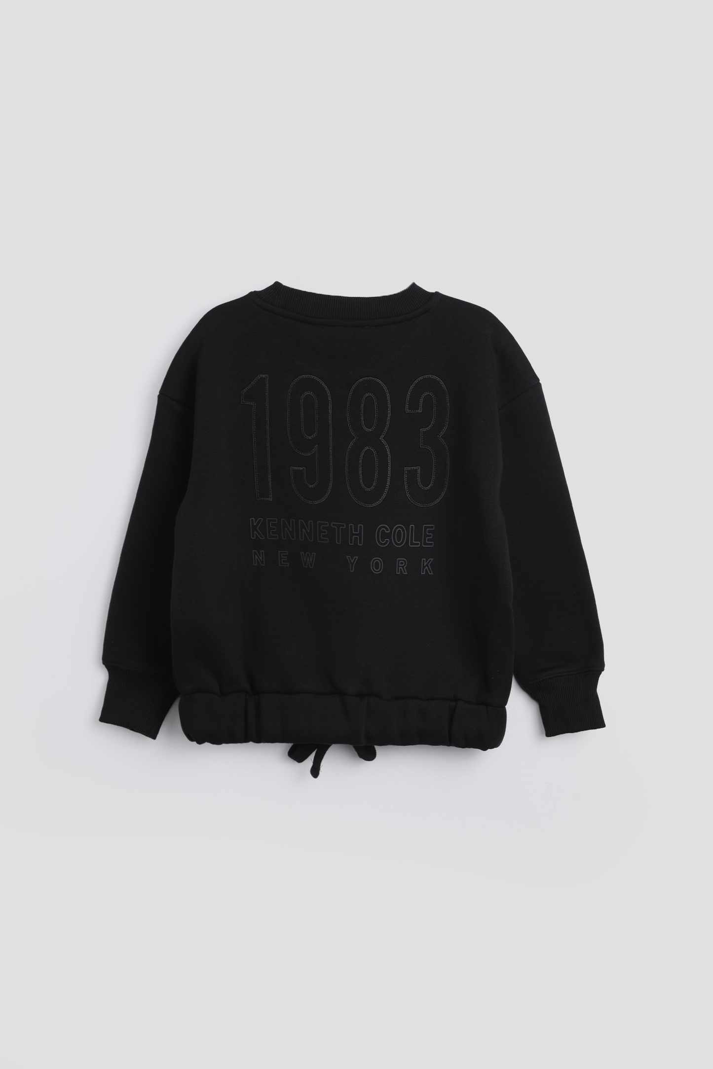 Cropped Sweatshirt With Drawstring Hem
