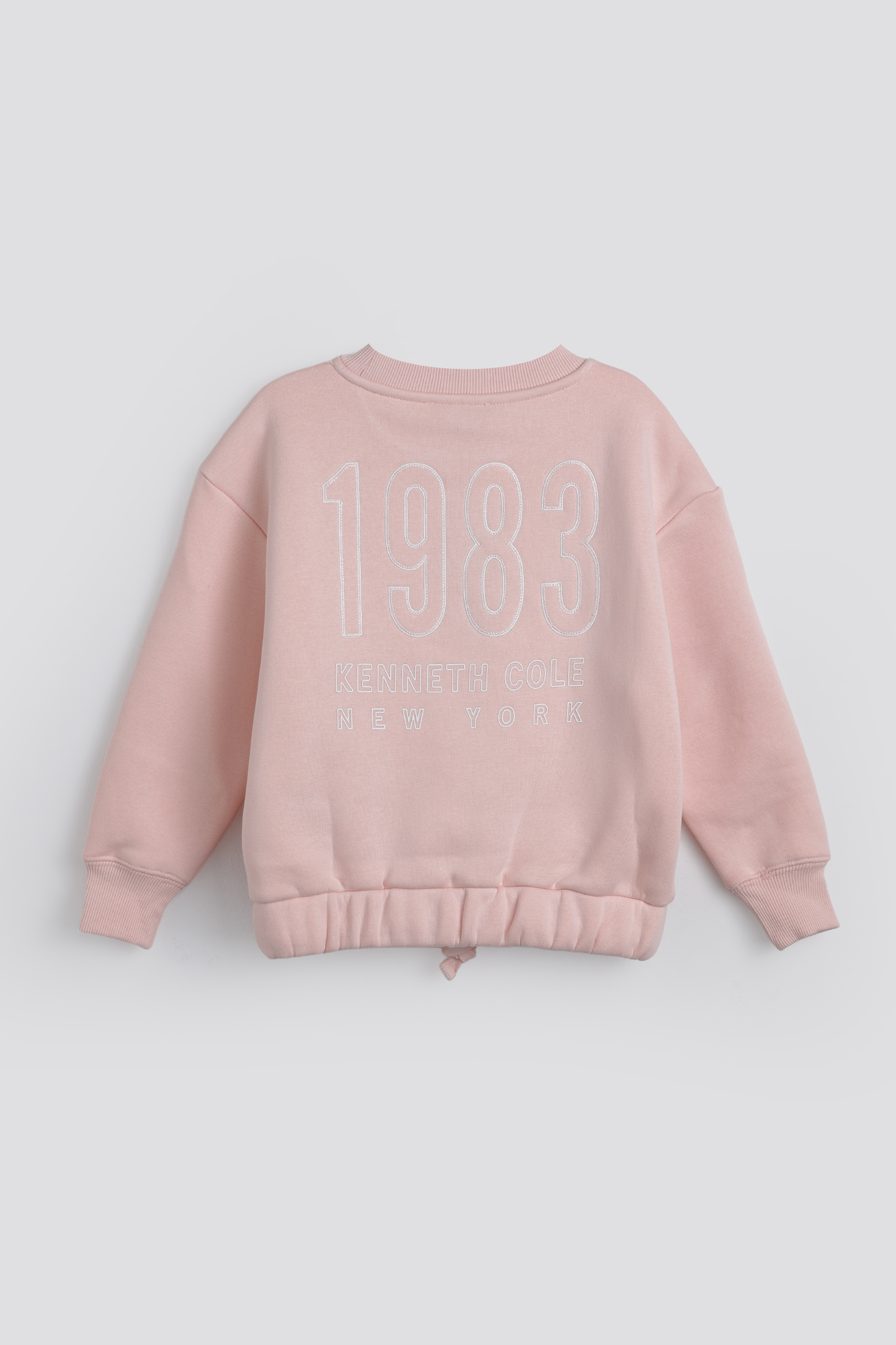 Cropped Sweatshirt With Drawstring Hem