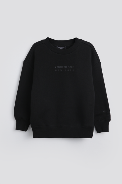 Crew Neck Top With Wide Rib
