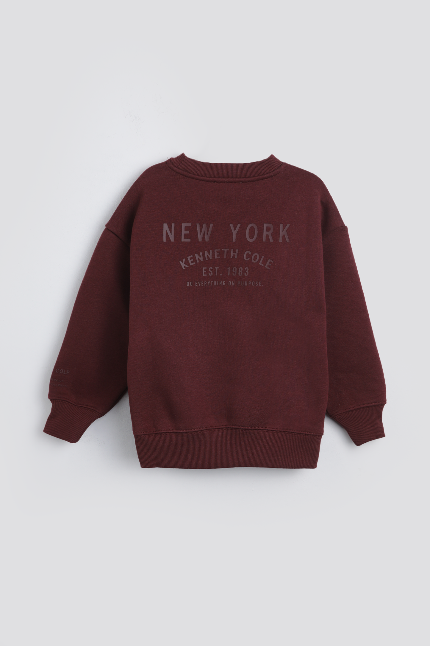 Crew Neck Top With Wide Rib