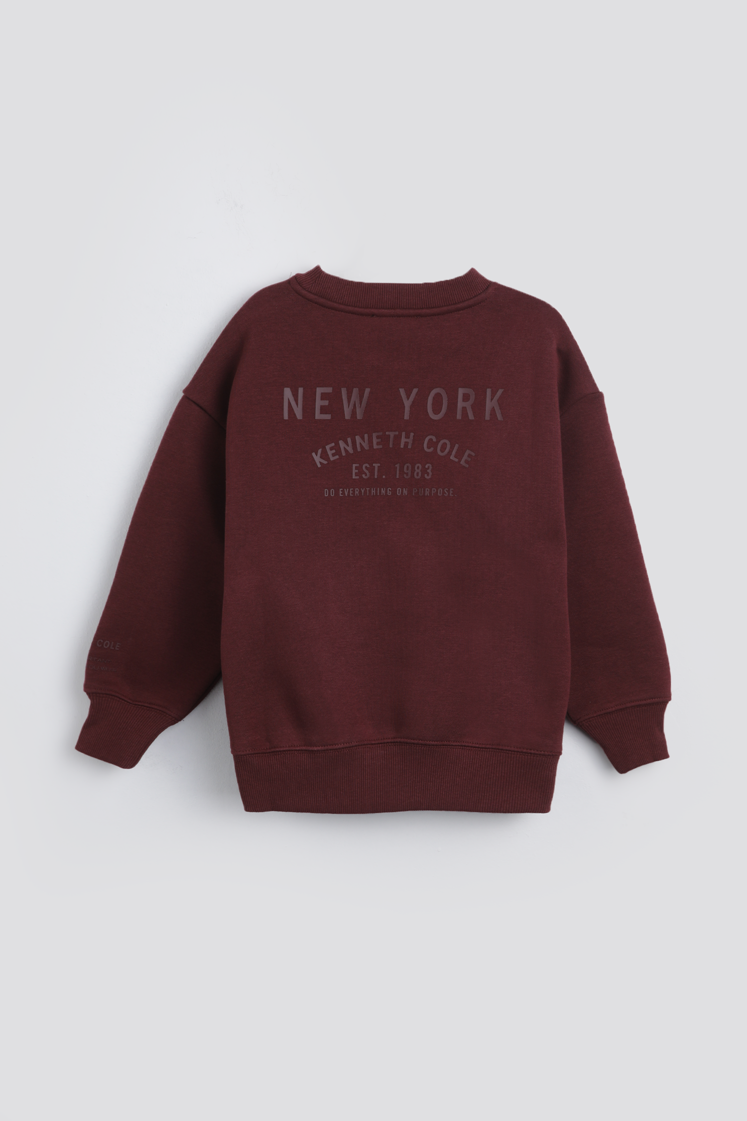 Crew Neck Top With Wide Rib