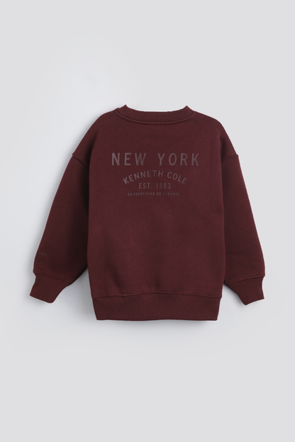 Crew Neck Top With Wide Rib