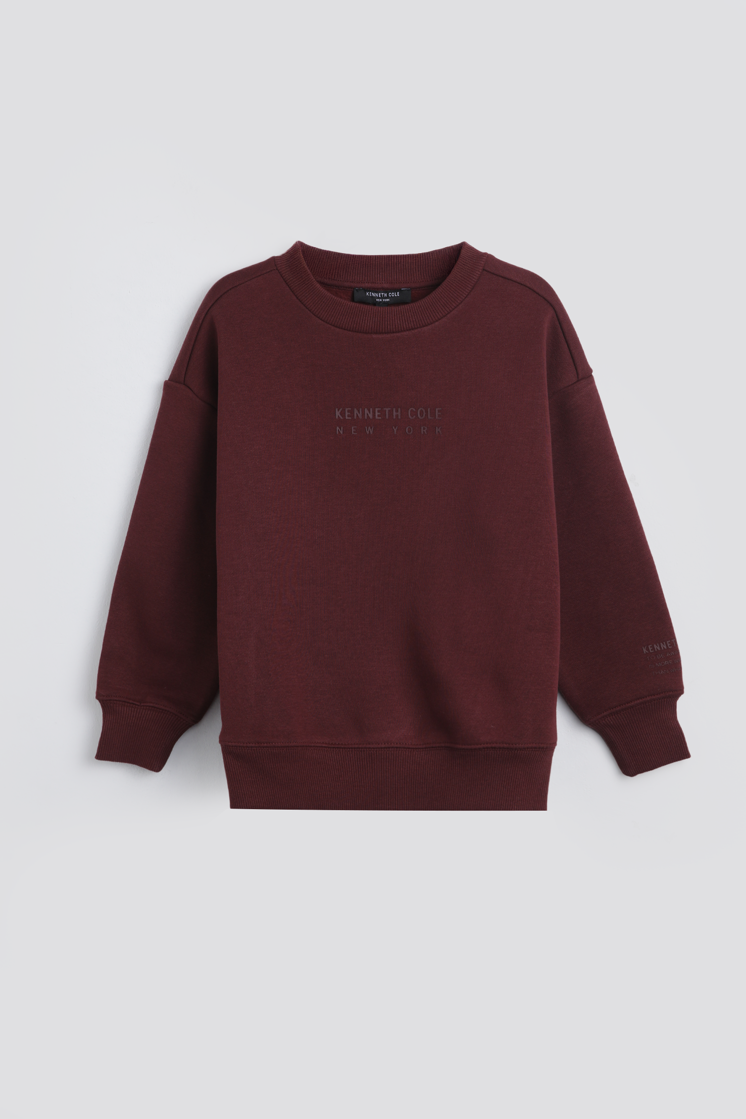 Crew Neck Top With Wide Rib