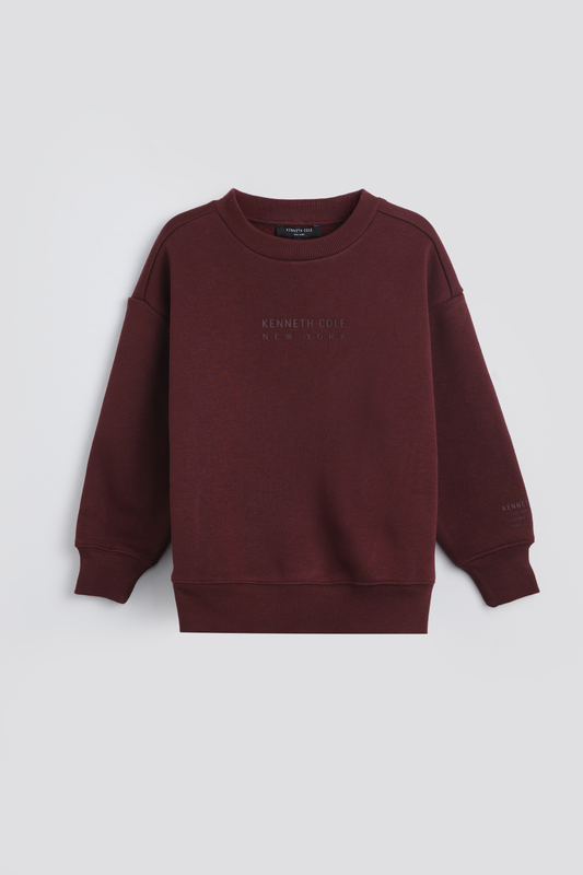 Crew Neck Top With Wide Rib