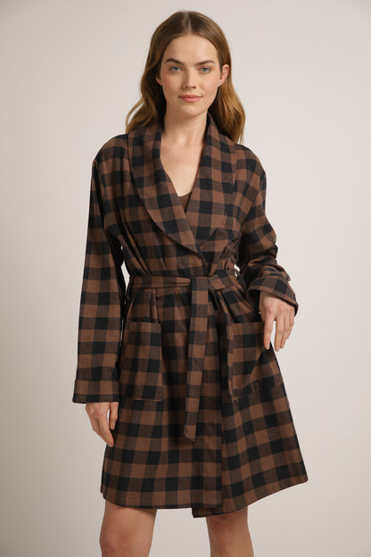 Plaid Robe