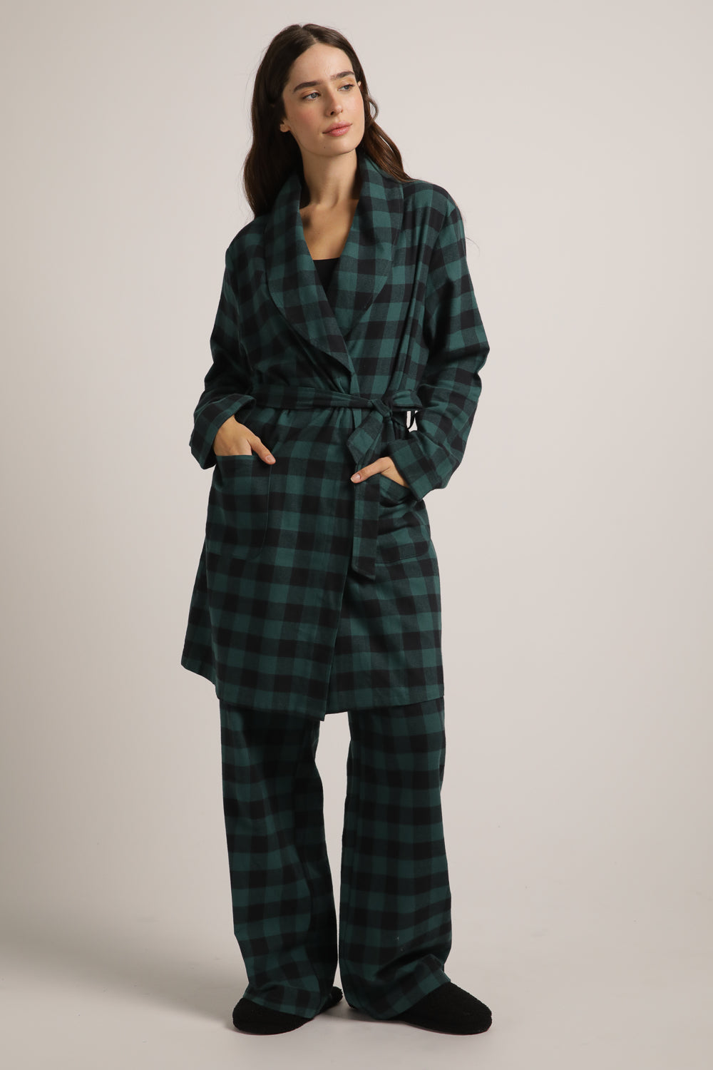 Plaid Robe
