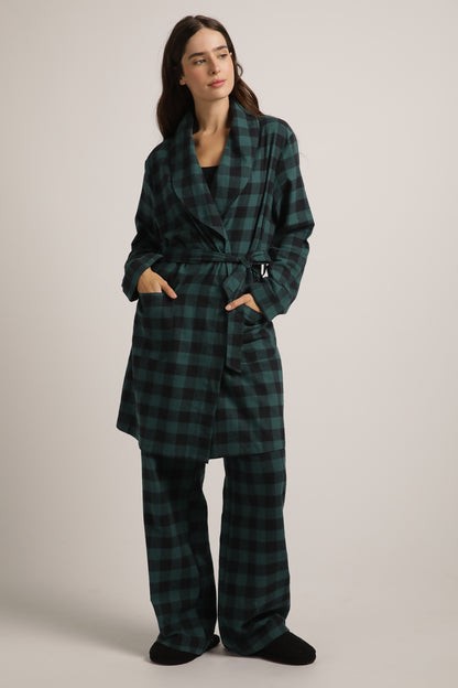 Plaid Robe
