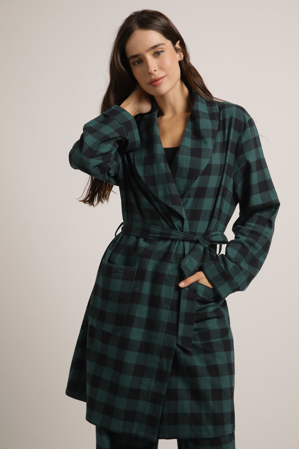 Plaid Robe