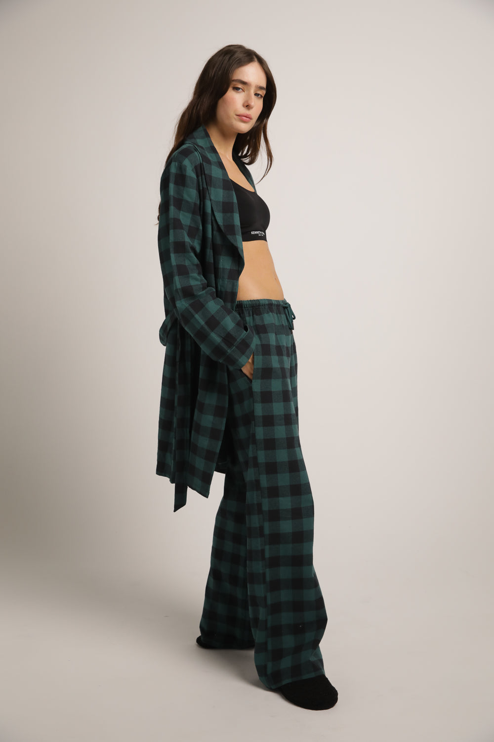 Plaid Robe