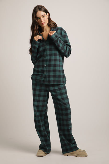 Plaid Pajama Set